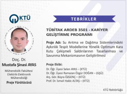 Akademisyenimize TÜBİTAK 3501 Proje Desteği