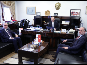 Su Ürünleri Merkez Araştırma Enstitüsü Trabzon Müdürü ve TAGEM Genel Müdür Yardımcısı, Rektörümüzü Ziyaret Etti