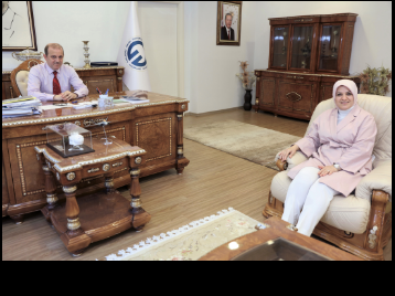 Av. Ayşe SULA KÖSEOĞLU, Rektörümüzü Ziyaret Etti