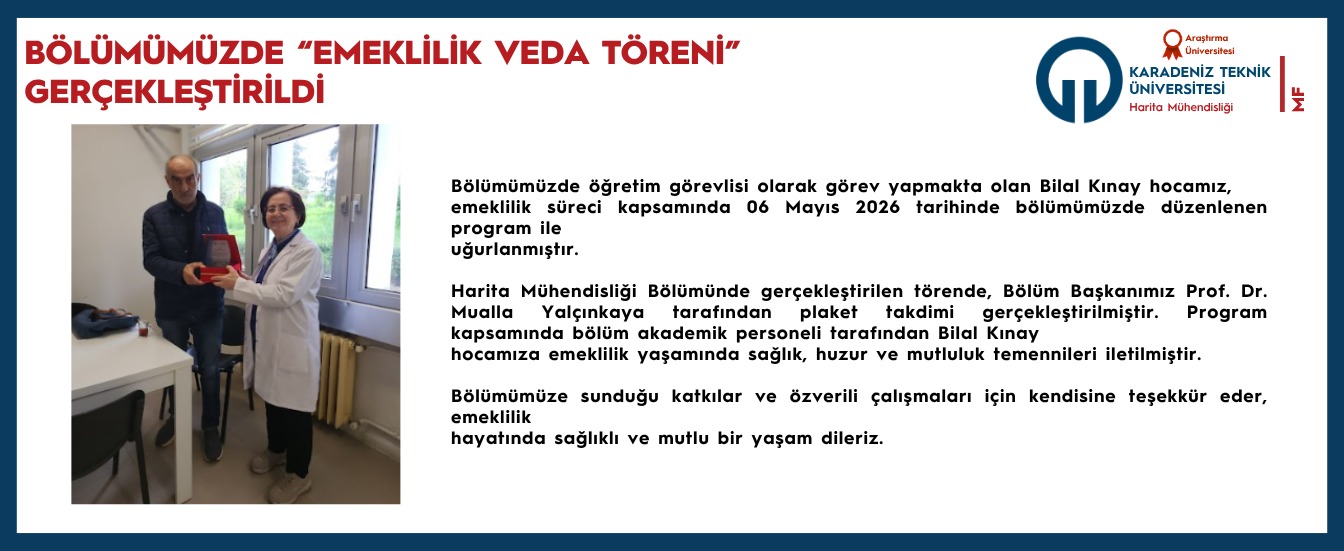 Bilal Kınay Hoca Emeklilik Töreni