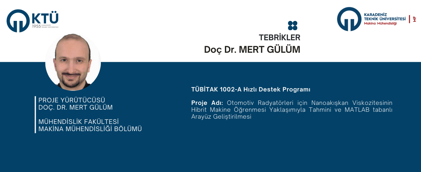 Tübitak 1002- Mert Gülüm