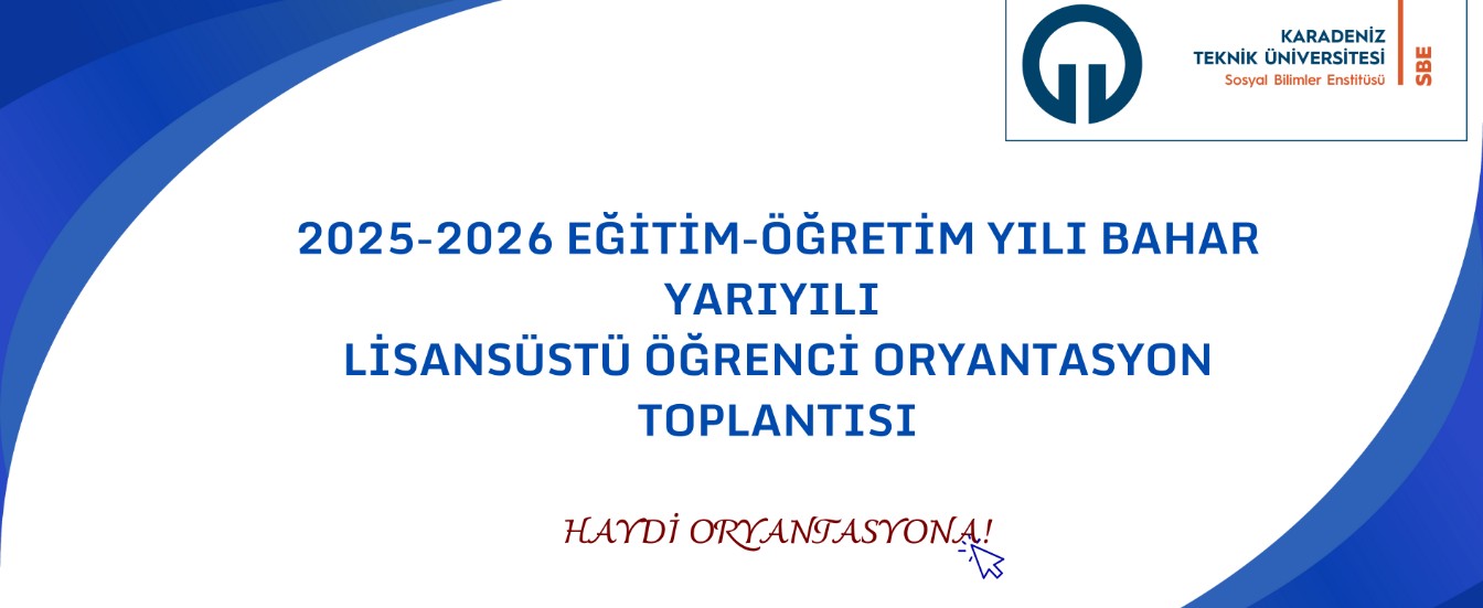 25-26 Bahar Oryantasyon toplantısı