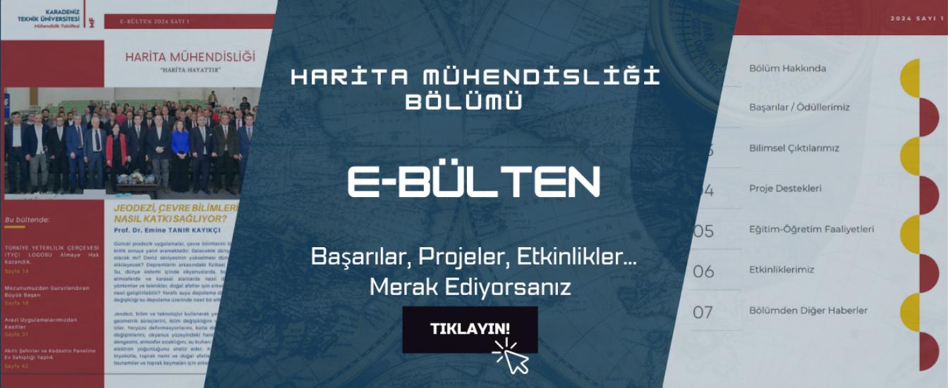 Harita Mühendisliği Bölümü 2024 Yılı E-Bülten