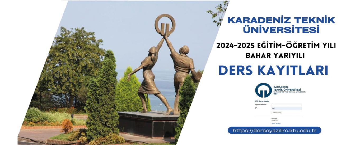 2024-2025 Eğitim-Öğretim Yılı Bahar Yarıyılı Ders Kayıtları