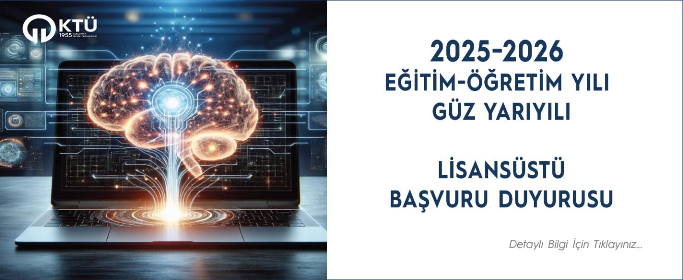2025-2026 Lisansütü Başvuru Duyurusu