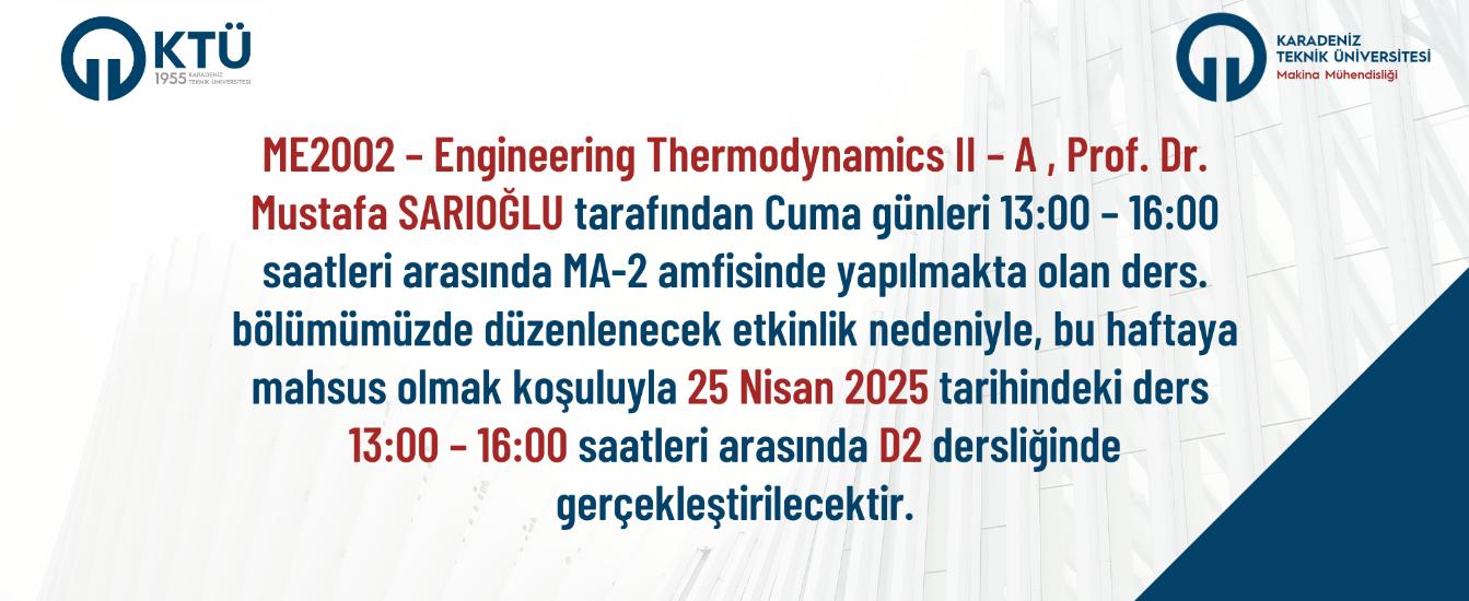 Engineering Thermodynamics II