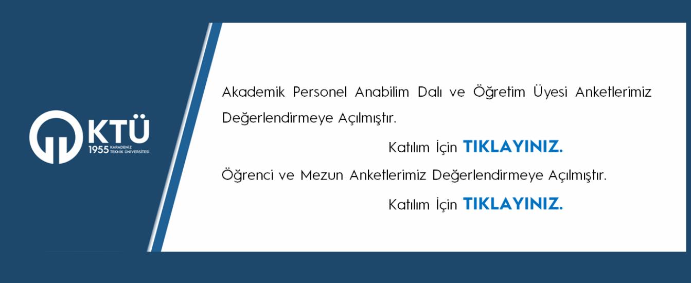 Akademik öğrenci ve mezun anketleri