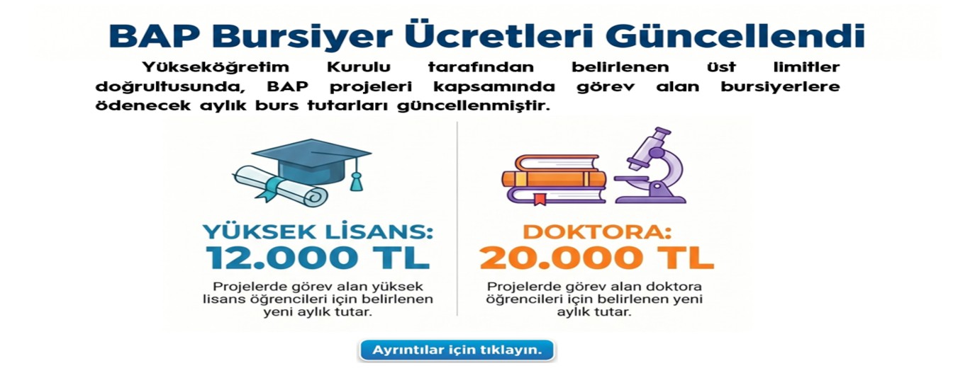 BAP Bursiyer Ücretleri Güncellendi
