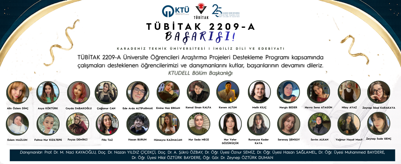 25-26 BAHAR TÜBİTAK Tebrik