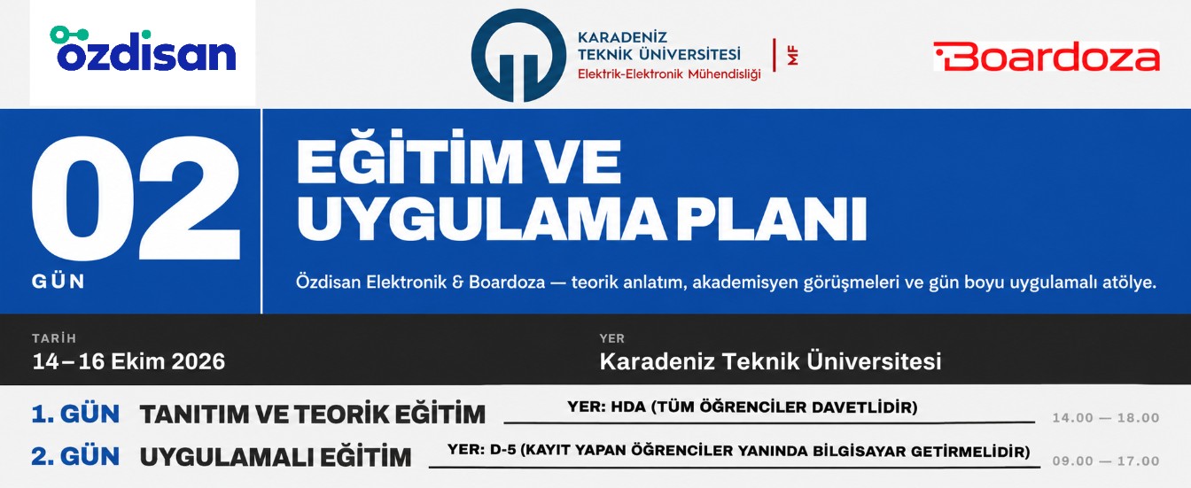 Özdisan Elektronik ve Boardoza Eğitim ve Uygulama Etkinliği