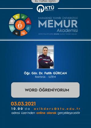 Word Öğreniyorum