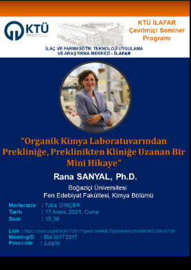 KTÜ İLAFAR Çevrimiçi Seminer Programı