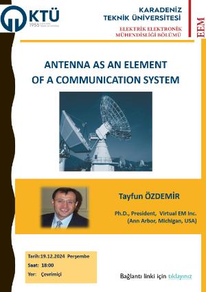 Antenna as an Element of a Communication System