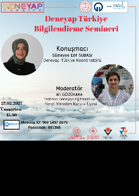 Deneyap Türkiye Bilgilendirme Semineri