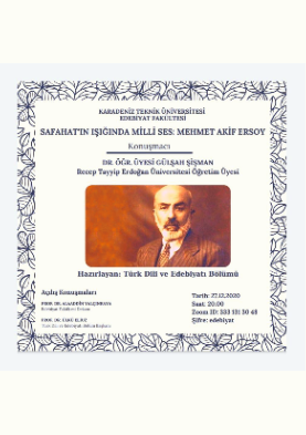 Safahat'ın Işığında Milli Ses: Mehmet Akif Ersoy 