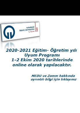 2020 - 2021 Eğitim Öğretim Yılı Uyum Programı