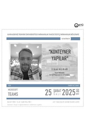 Konteyner Yapılar Semineri