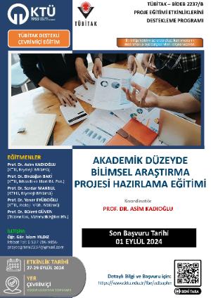 Akademik Düzeyde Bilimsel Araştırma Projesi Hazırlama Eğitimi