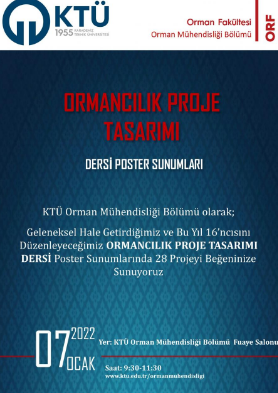 Ormancılıkta Proje Tasarımı Dersi-Proje Sunumları