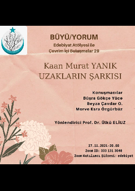 Edebiyat Atölyesi ile Çevrimiçi Buluşmalar 29