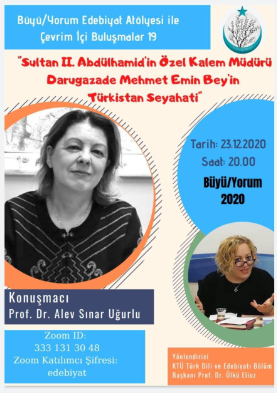 Büyü/Yorum Edebiyat Atölyesi ile Çevrim İçi Buluşmalar 19