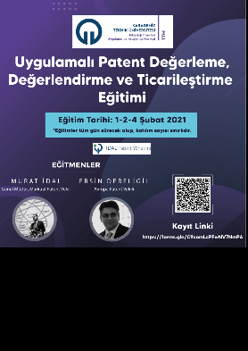 KTÜ TTM Tarafından "Uygulamalı Patent Değerleme, Değerlendirme ve Ticarileştirme Eğitimi" Düzenlenecektir