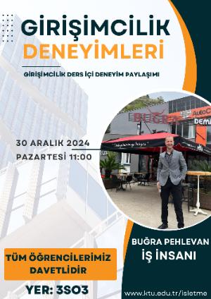 Girişimcilik Ders İçi Deneyim Paylaşımı