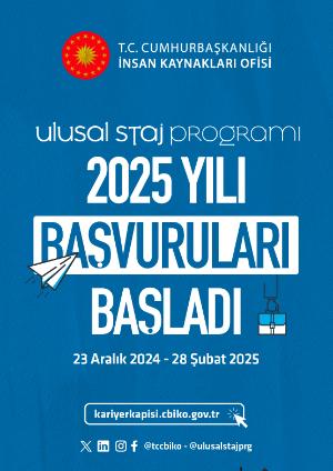 2025 Ulusal Staj Programı Başvuruları