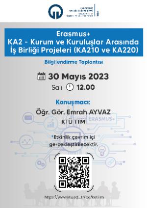 Erasmus+ KA2-Kurum ve Kuruluşlar Arasında İş Birliği Projeleri (KA210 ve KA220) Bilgilendirme Toplantısı