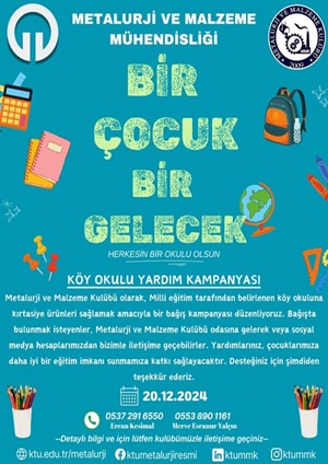 Bir Çocuk Bir Gelecek-Köy Okulu Yardım Kampanyası