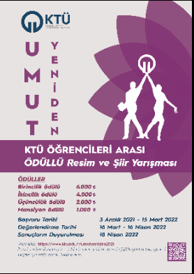 KTÜ Öğrencileri Arası Ödüllü Resim ve Şiir Yarışması