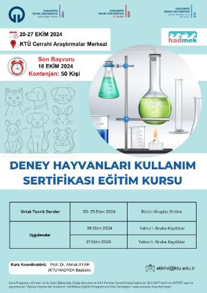 Deney Hayvanları Kullanım Sertifikası Eğitimi