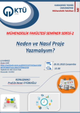 Mühendislik Bilimlerinde Proje Hazırlama Esasları