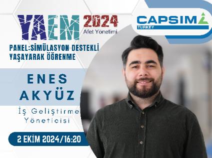 YAEM 2024 Kongremiz Kapsamında Capsim Turkey'den Enes Akyüz'ün Konuşmacısı Olduğu Panel 2 Ekim'de Gerçekleşecek!