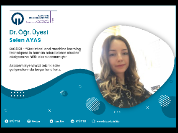 Dr. Öğr. Üyesi Selen AYAS COST Programına Çalışma Grubu Üyesi (WG) Olarak Atandı!