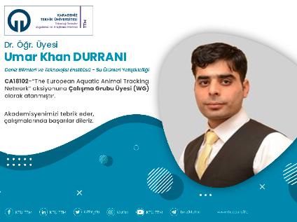 Dr. Öğr. Üyesi Umar Khan DURRANI COST Programına Çalışma Grubu Üyesi (WG) Olarak Atandı
