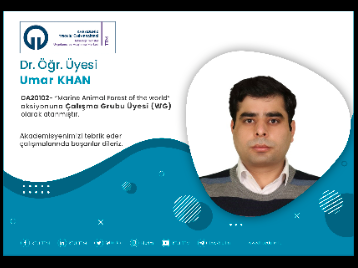 Dr. Öğr. Üyesi Umar KHAN COST Programına Çalışma Grubu Üyesi (WG) Olarak Atandı