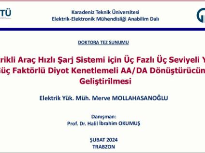 Doktora Tez Savunması 2024 - Merve MOLLAHASANOĞLU 