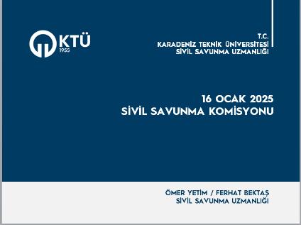 2025 Yılı Sivil Savunma Komisyon Toplantısını gerçekleştirdik