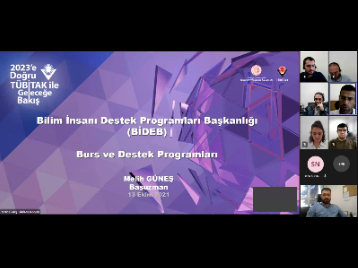 TÜBİTAK BİDEB Programları Çevrimiçi Bilgilendirme Etkinliği Düzenlendi