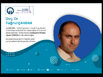 Doç.Dr. Tuğrul ÇAVDAR COST Programına Çalışma Grubu Üyesi (WG) Olarak Atandı