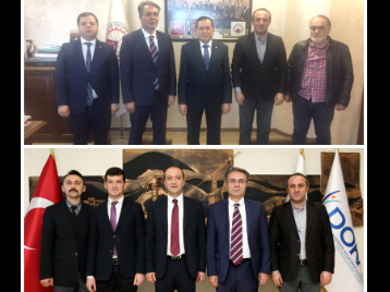 KTÜ Ar-Geden Sorumlu Rektör Yardımcısı Prof. Dr. Asım ÖREMden TTSO ve DOKAya Ziyaret