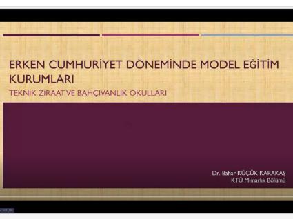 Erken Cumhuriyet Döneminde Model Eğitim Kurumları: Teknik Ziraat ve Bahçıvanlık Okulları