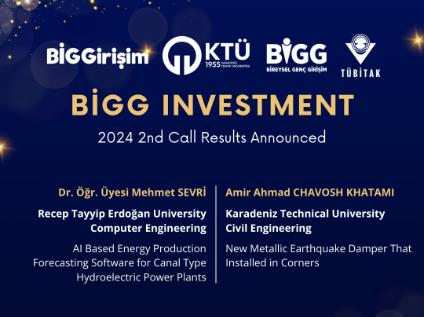 TÜBİTAK 1812 Investment-Based Entrepreneurship Support Program (BiGG İnvestment) 2024 2nd Call Results Announced