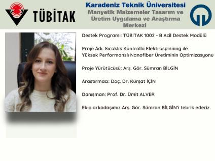 KTÜ - MANYETAM Araştırmacısına TÜBİTAK Desteği