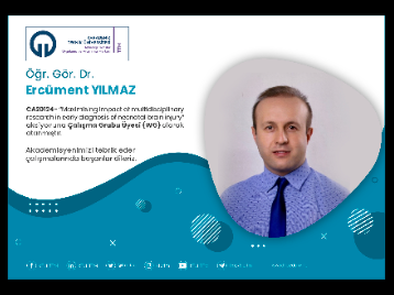 Öğr. Gör. Dr. Ercüment YILMAZ COST Programına Çalışma Grubu Üyesi (WG) Olarak Atandı