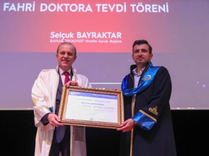 Selçuk Bayraktar, Was Awarded an Honorary Doctorate by Our University. 