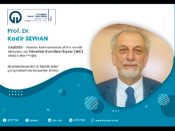 Prof.Dr. Kadir SEYHAN COST Programına Yönetim Komitesi Üyesi (MC) Olarak Atandı