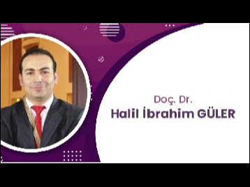 Doç. Dr. Halil İbrahim GÜLER TÜBİTAK 1001 Bilimsel ve Teknolojik Araştırma Proje Desteği