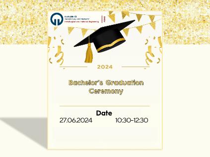 2024 Bachelor's Graduation Ceremony was held in our Department Amphitheatre